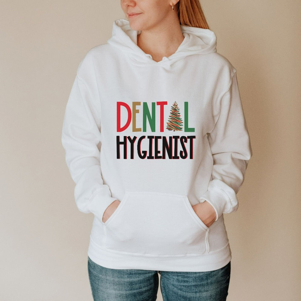 Christmas Crewneck Sweatshirt for Dental Hygienist, Ugly Sweater, Dental Christmas Gift, Dentist Holiday Sweatshirt, Dental Crew Top