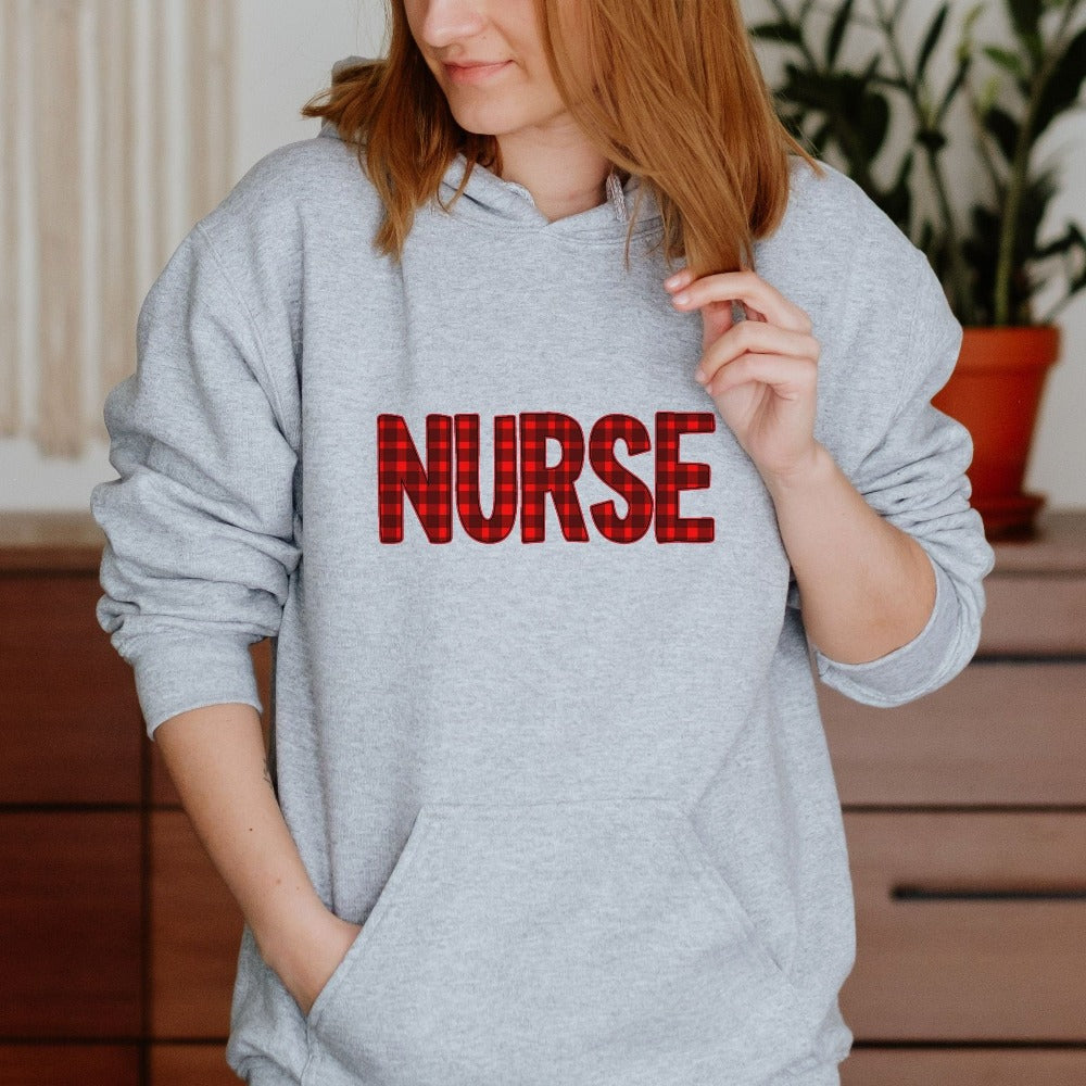 Christmas Nurse Sweatshirt, RN Nurse Winter Sweater, Nurse Practitioner Christmas Shirt, Christmas Sweatshirt for Nurses, Xmas Gifts