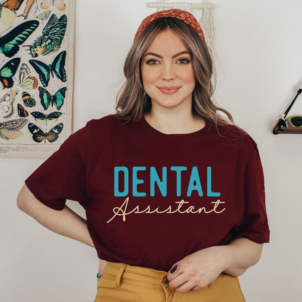 Dental Assistant Gifts, Dental Hygiene T-Shirt, Dentist Assistant Shirt, RDN Dental Gift for Women Mom Daughter Aunt, Dental Apparel 