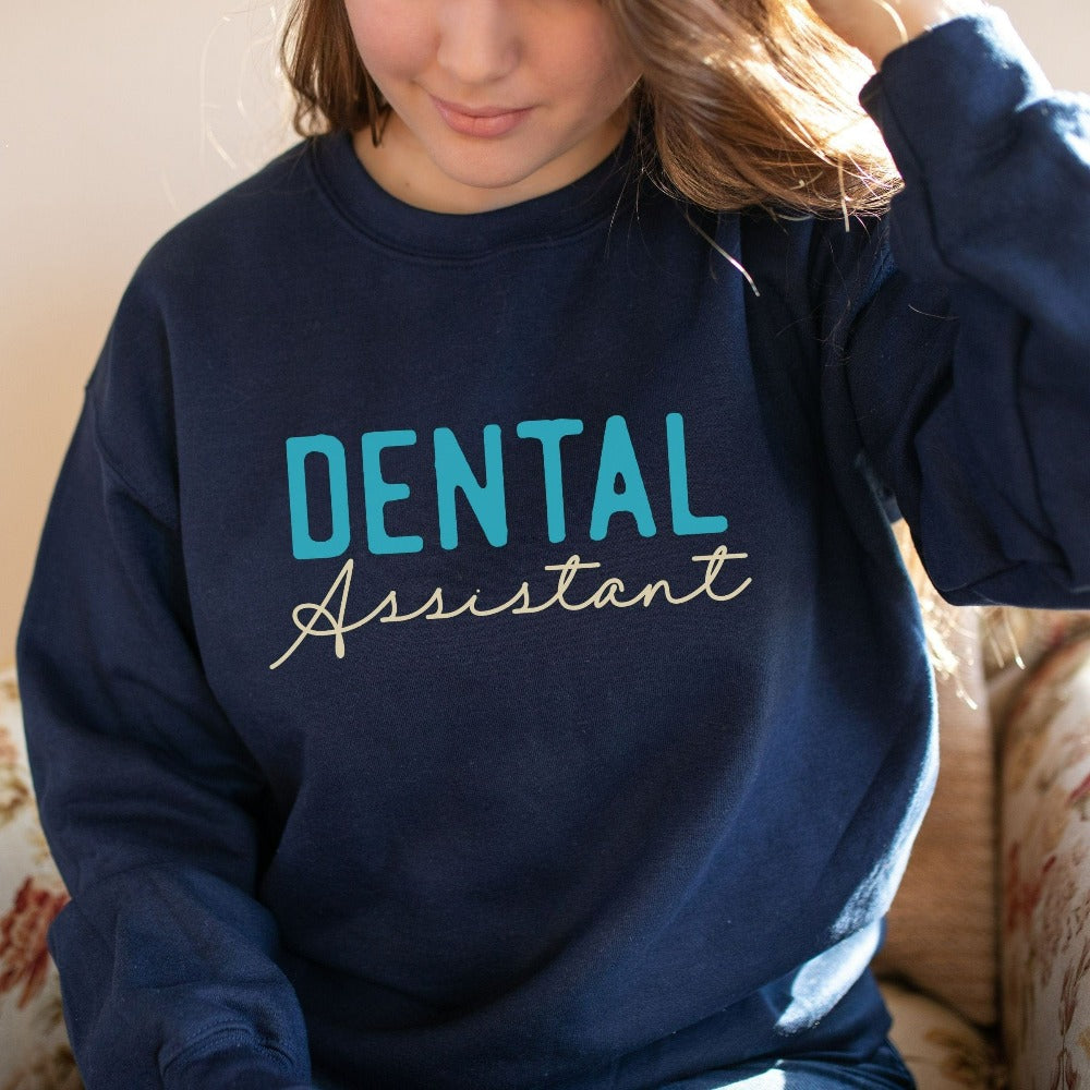 Dental Sweatshirt for Women, RDA Birthday Gift Ideas, Dental Hygiene Crewneck Sweatshirt, Dental Clinic Sweater for Staff Squad Crew