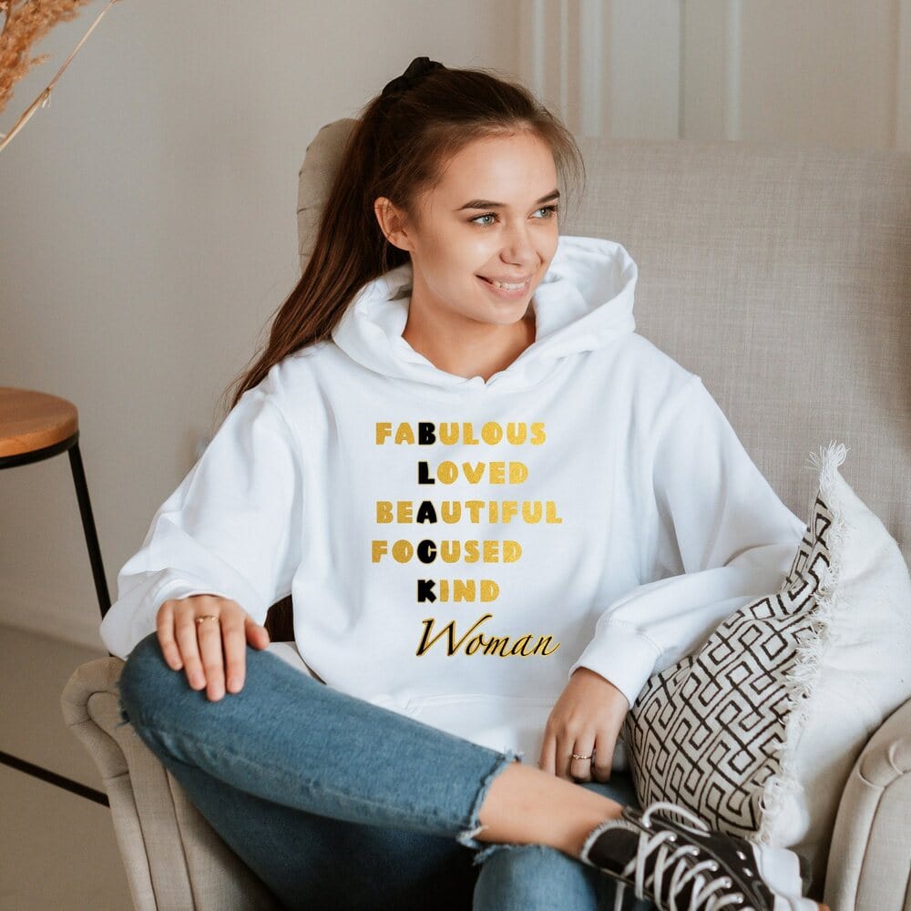 This Afro-American hoodie is a perfect motivational gift for every strong black woman. Perfect as a birthday gift idea for best friends, moms, girlfriends, or loved ones to celebrate diversity and Afro roots. Flattering fit and available in plus size.