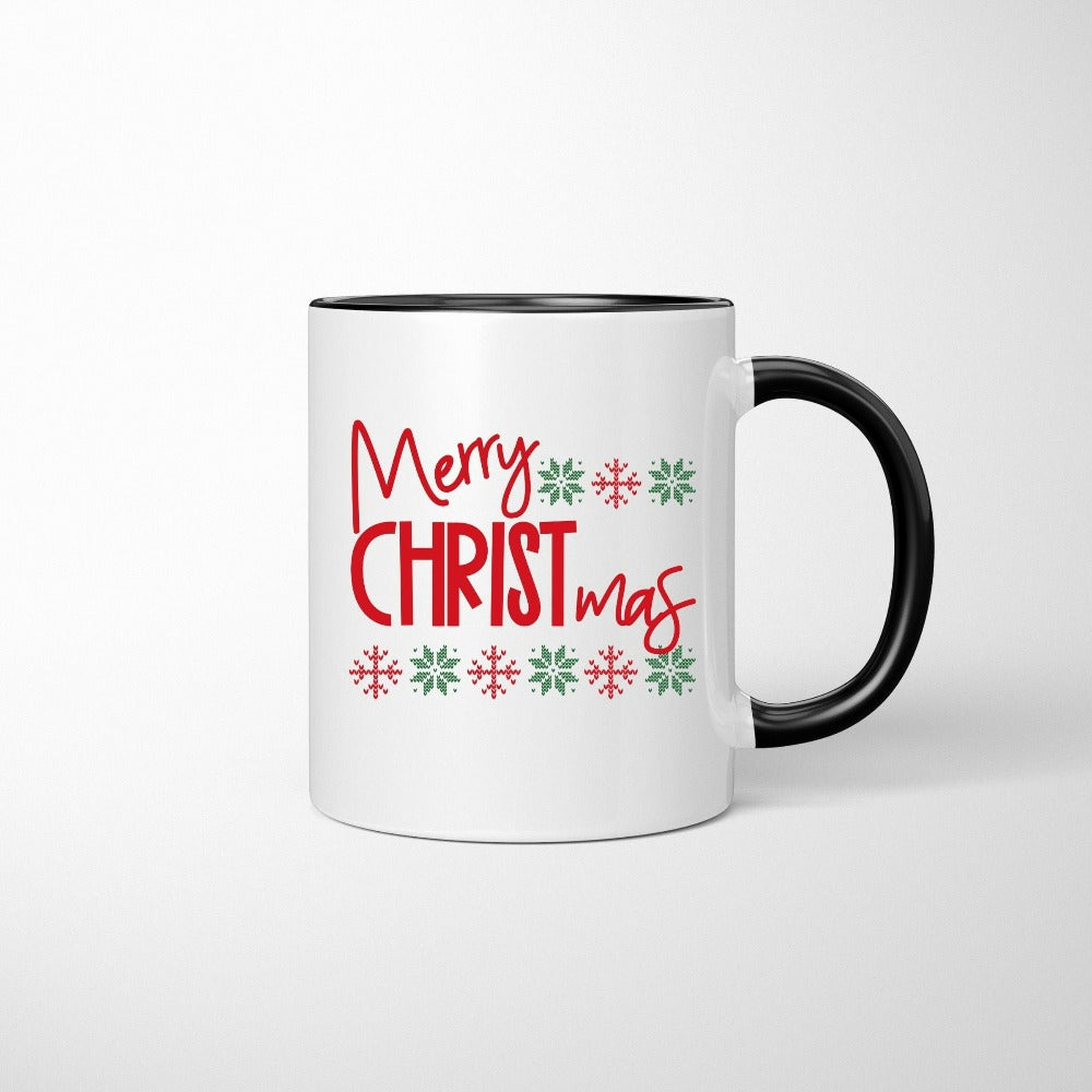 Family Christmas Mug, Winter Holiday Coffee Mug, Hot Chocolate Mug, Christmas Gift Ideas, Christmas Season Greeting Cup, Holiday Cups