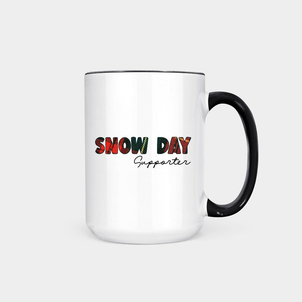 Funny Christmas Mug, Teacher Mug for Christmas, Happy Holiday Cups, Snow Day Gift, Christmas Party Cup, Humorous Mom Xmas Present, Ho Teacher Xmas Cup