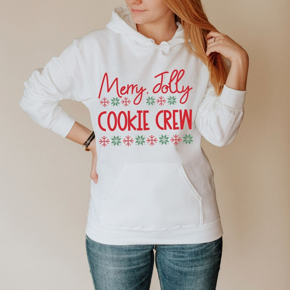 Funny Christmas Sweatshirt, Holiday Party Shirt, Women's Holiday Sweatshirt, Merry Christmas Gift for Mom Wife Spouse Daughter, Baking Crew