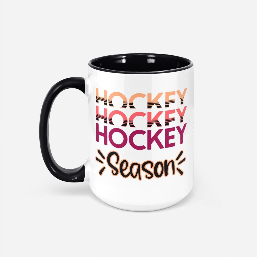 This uplifting hockey season mug is a perfect gift idea. A sporty mug perfect for hockey lover and player while watching the favorite hockey game. An ideal gift for your mama, sister, and girlfriend on birthday and Christmas.