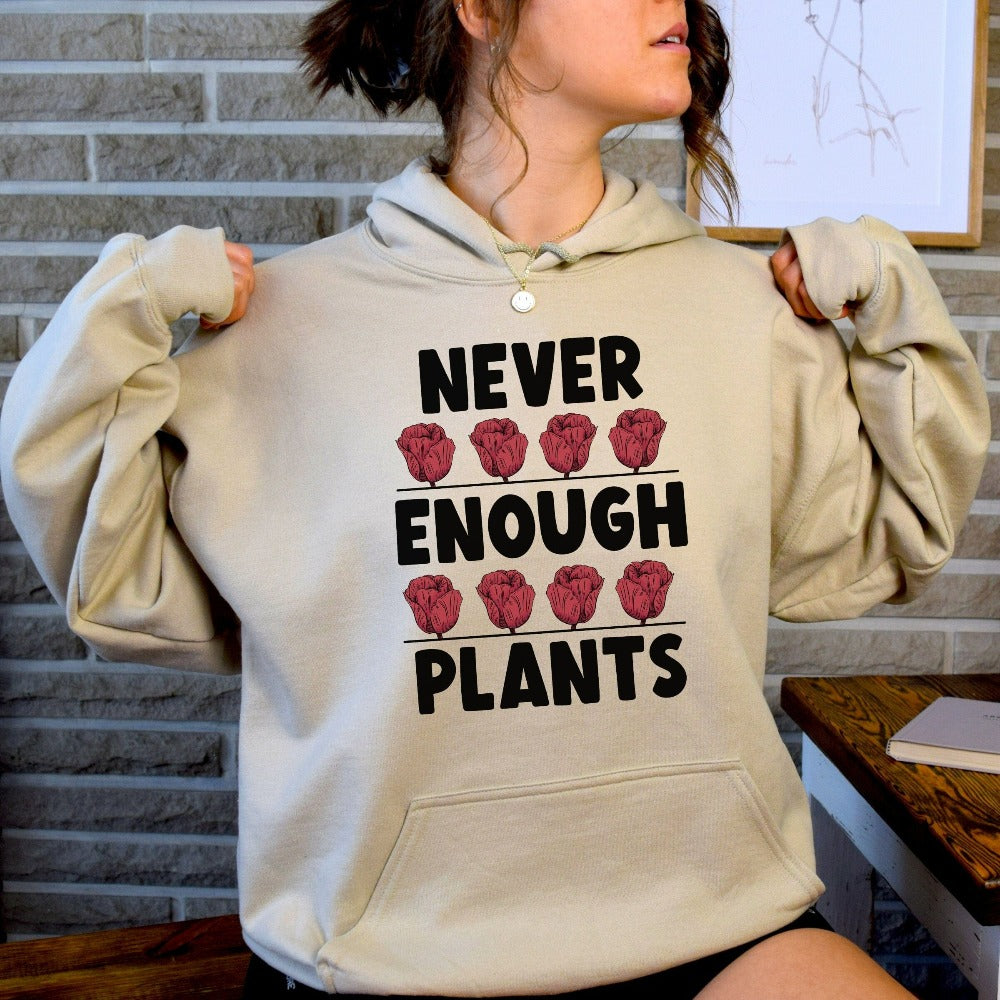 This empowered plant lady gardening hoodie makes a great gift idea for plant lover and collector on Birthday, Xmas and Mother's day. An inspirational gift for those who loves houseplant and gardening like your mother, wife, sister, aunt and grandma or nana. 