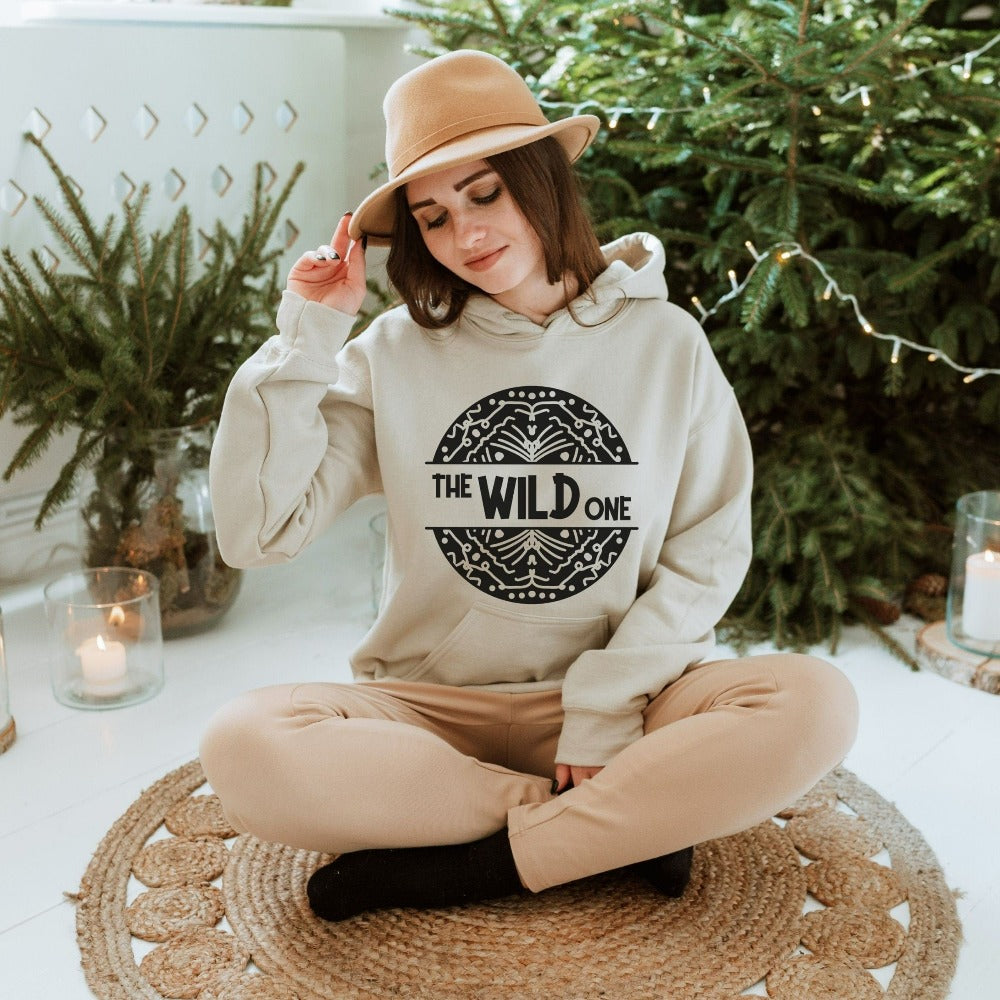 Live on the wild and adventurous side with this unique graphic giftable hoodie. Perfect for family outdoor expeditions, family reunion, girls trip, fun night out or for watching a western flick on your couch. Memorable birthday, Christmas holiday or Thanksgiving gift idea.