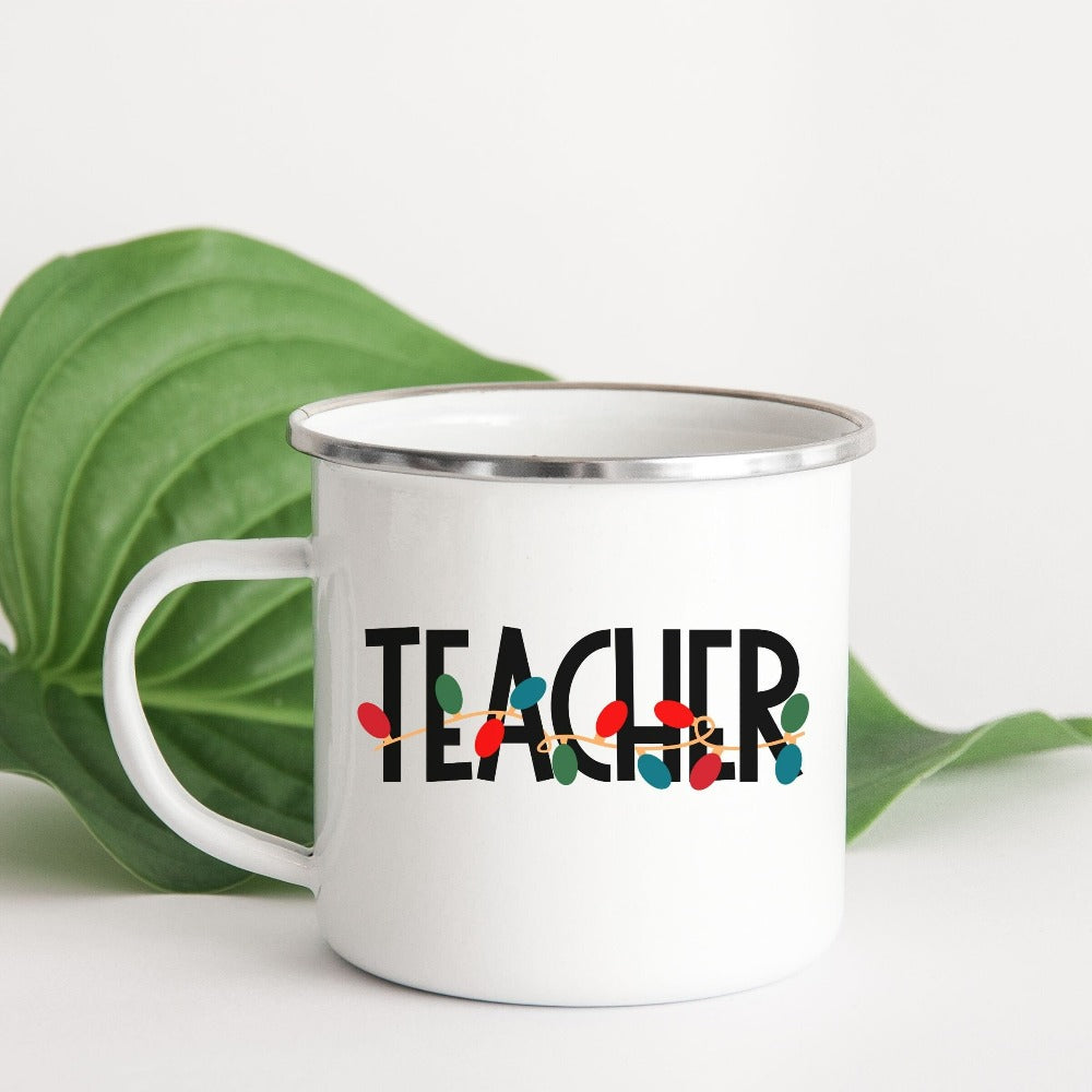 Teacher Christmas Gift, Christmas Break Holiday Mug for Elementary Grade Teacher, Teacher Appreciation Coffee Mug, Gift for Teacher, Christmas Mug