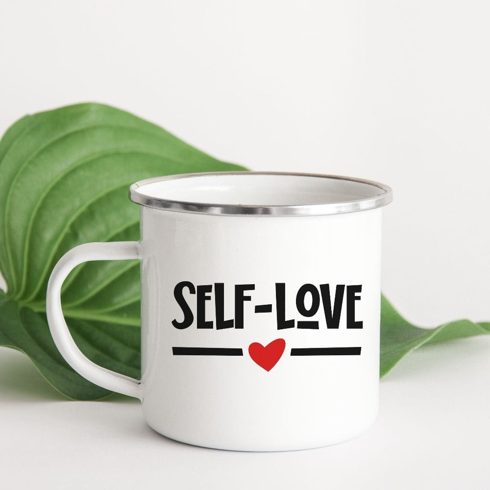 Valentine Mug for Women, Motivational Love Yourself Self Love Gift Ideas, Self Care Heart Mug, Valentines Coffee Mug, Positivity Gift 