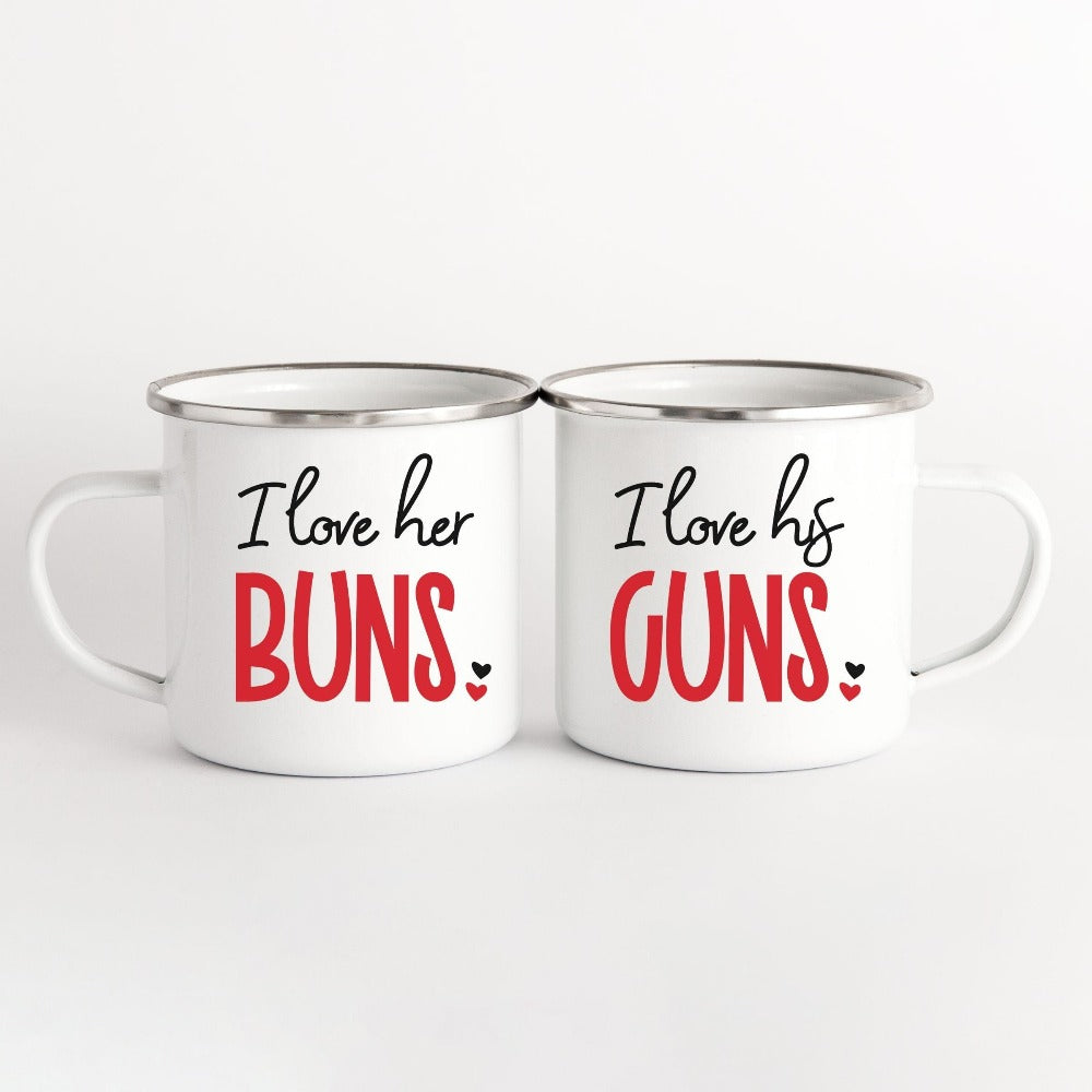 Valentines Day Mugs, Fiancé Fiancée Matching Mugs, First Valentine Gift Ideas, Cute Valentine Camping Mugs, Funny Romantic Gifts 