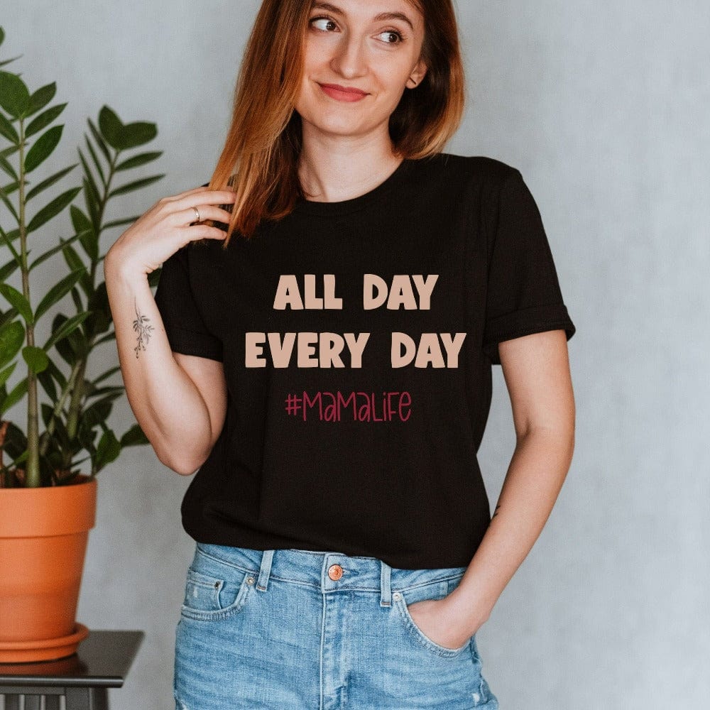 Get this chuckle mama life t-shirt for your mom, mama, mumsy, stepmom or grandmother. A perfect gift idea for all the mothers on occasions like Mother's Day, Birthday and Christmas. A funny shirt for a daily or weekend errands.