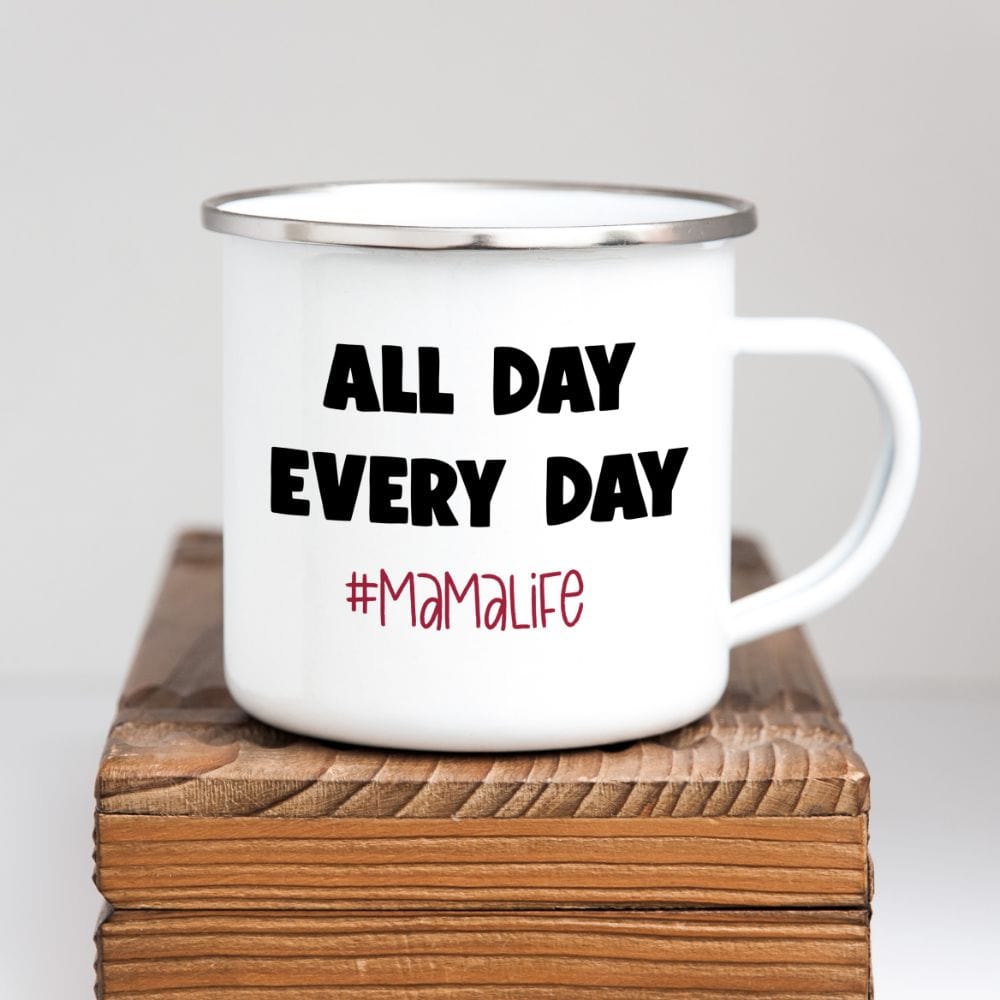 Get this chuckle mama life mug for your mom, mama, mumsy, stepmom or grandmother. A perfect gift idea for all the mothers on occasions like Mother's Day and Birthday. An uplifting coffee or tea mug present to our busy mom.