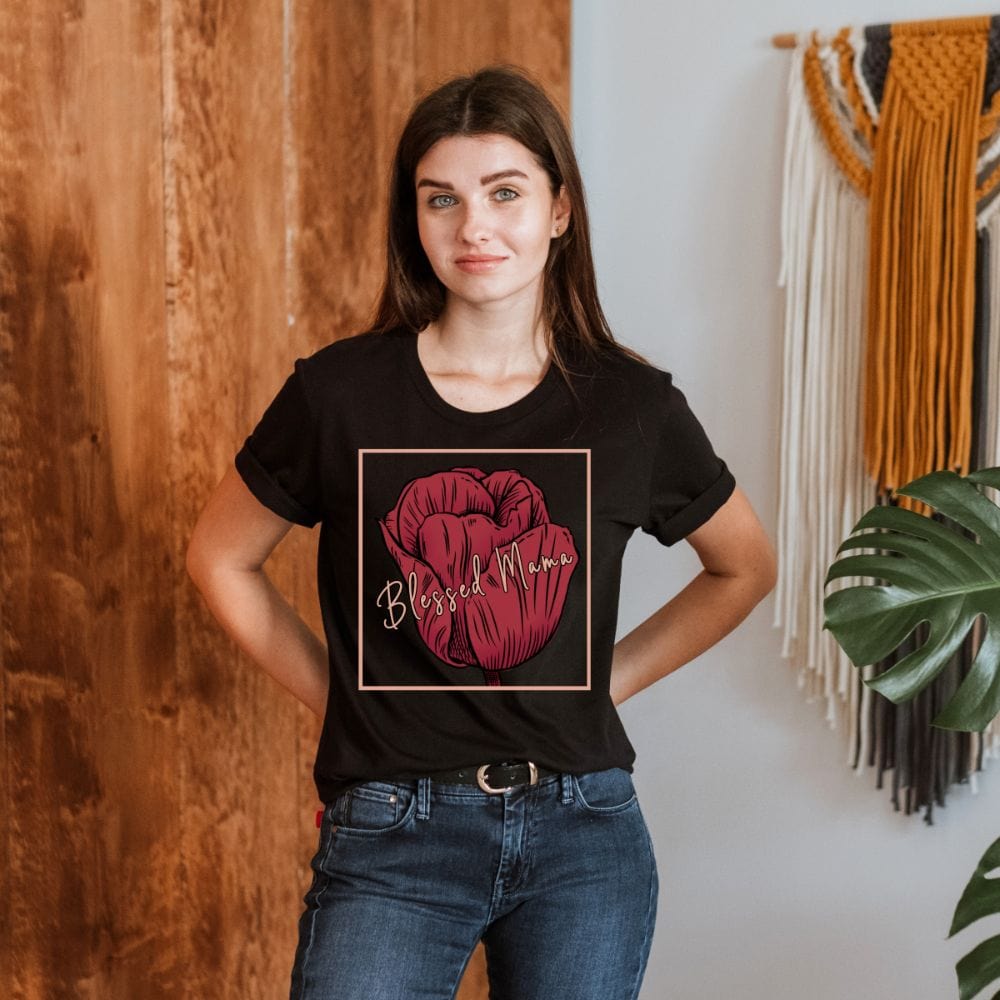 Let's give love to our mom, mama, mumsy, stepmom and grandmother by giving her a special gift. This blessed mama t-shirt makes a great gift idea for all the mothers. A perfect thanksgiving gift to show love and gratitude for having her in our life.