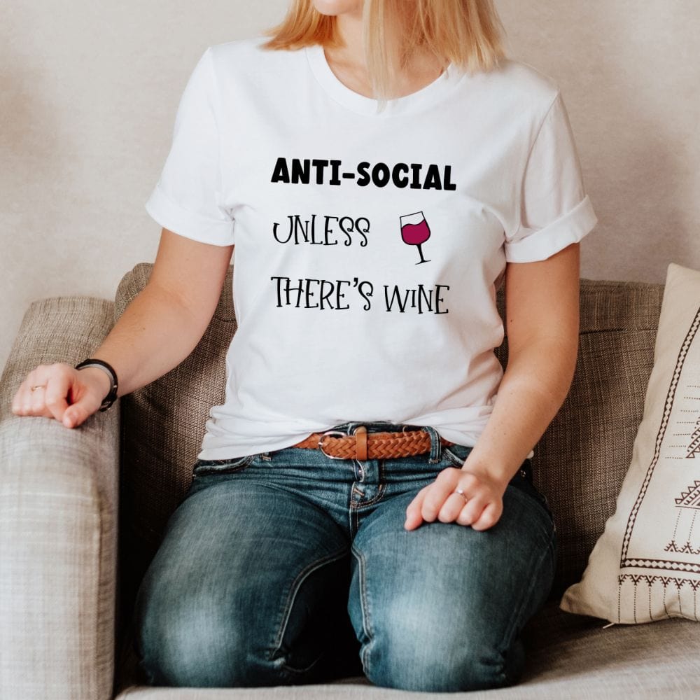 This ironic anti-social t-shirt with a funny graphic saying is a great gift idea for mothers, wives, daughter and sister. Perfect for occasions like Christmas, Birthday and Mother's Day. A funny shirt for those who likes to stay at home and distancing.