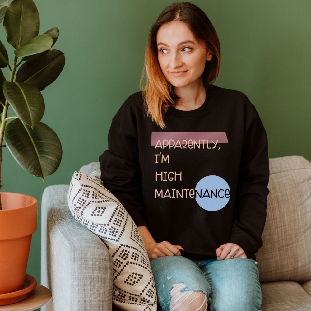 This empowered sweatshirt is a perfect gift idea for every women like mom, wife and sister on birthday, Christmas and mother's day. A sassy sweater that has a funny saying perfect for those who loves ironic and sarcastic quotes. A good fit for plus size.