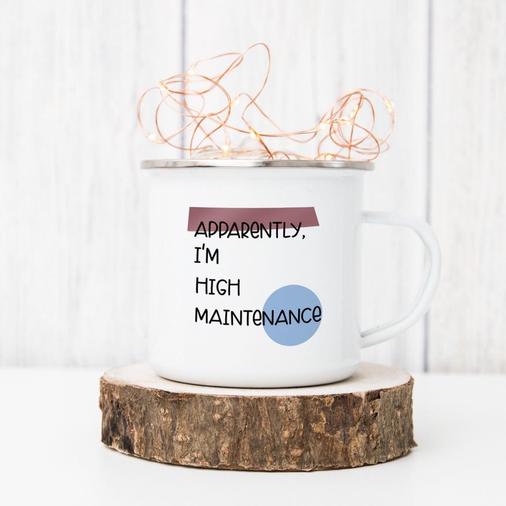 This uplifting mug is a perfect gift idea for your mom, wife and sister on birthday, Christmas and mother's day. A cute camping mug for those who loves ironic and hilarious quotes. This sassy mug is adorable for it's funny and sarcastic saying.