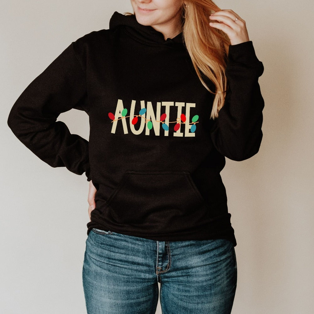 Auntie Christmas Sweatshirt, Winter Holiday Sweater, Christmas Gifts for Aunt, Holiday Sweaters for Women, Aunty Merry Christmas Top