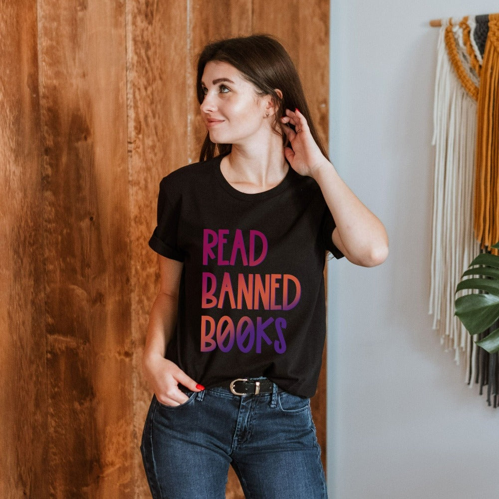 Read Banned Books Gradient T-Shirt