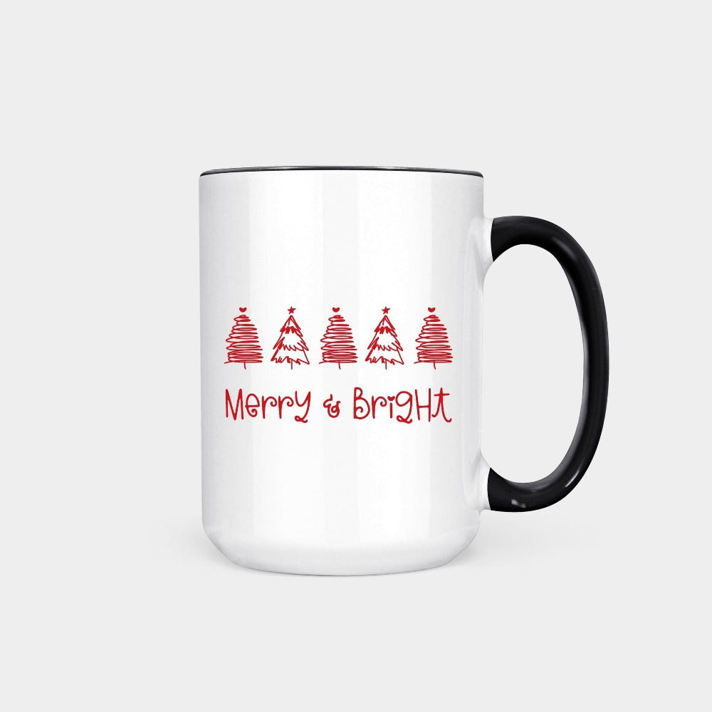 Christmas Coffee Mug, Family Campfire Mug, Winter Holiday Cup, Teacher Christmas Mug, Festive Christmas Mom Daughter Gift, Xmas Cup, Holiday Coffee Mug