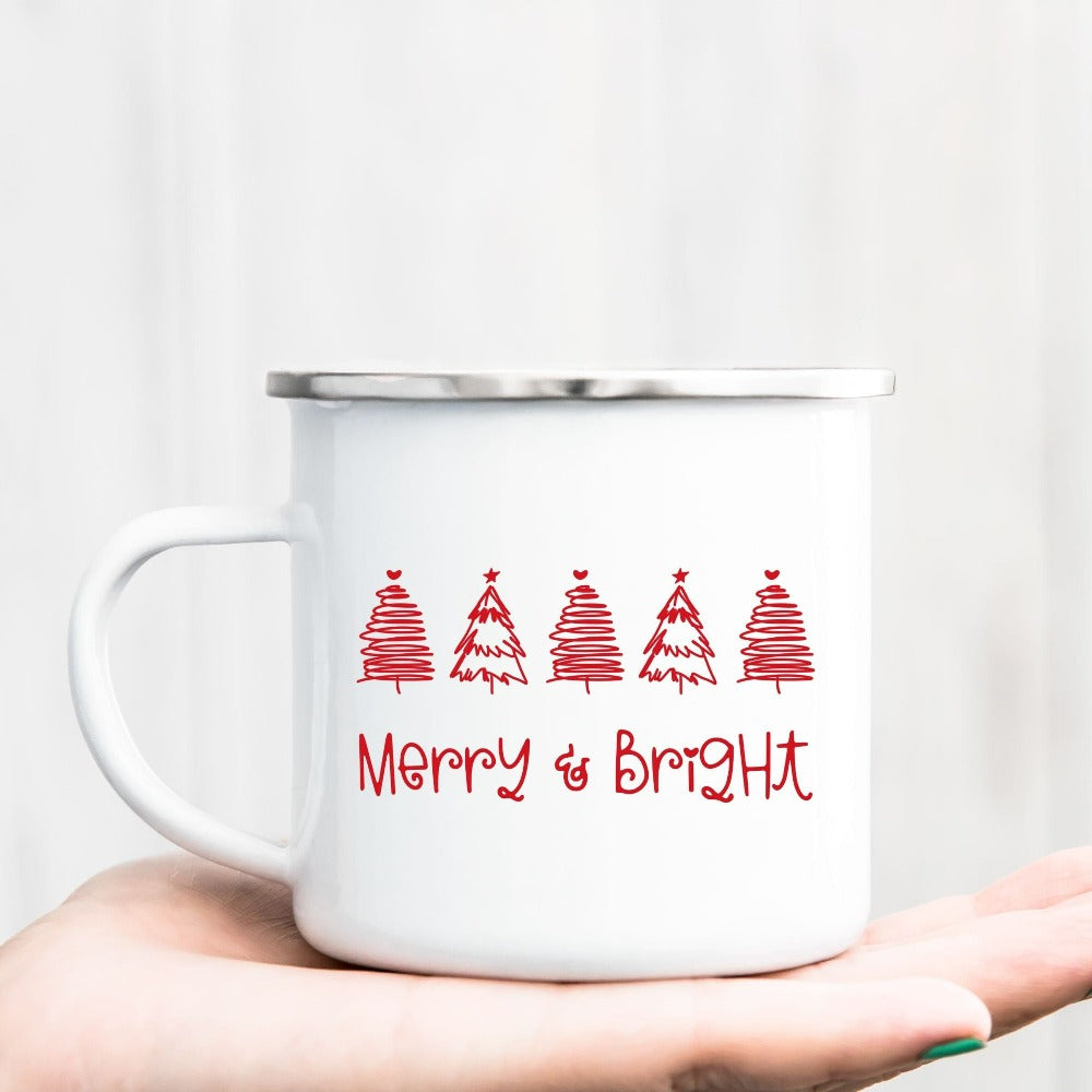 Christmas Coffee Mug, Family Campfire Mug, Winter Holiday Cup, Teacher Christmas Mug, Festive Christmas Mom Daughter Gift, Xmas Cup, Holiday Coffee Mug