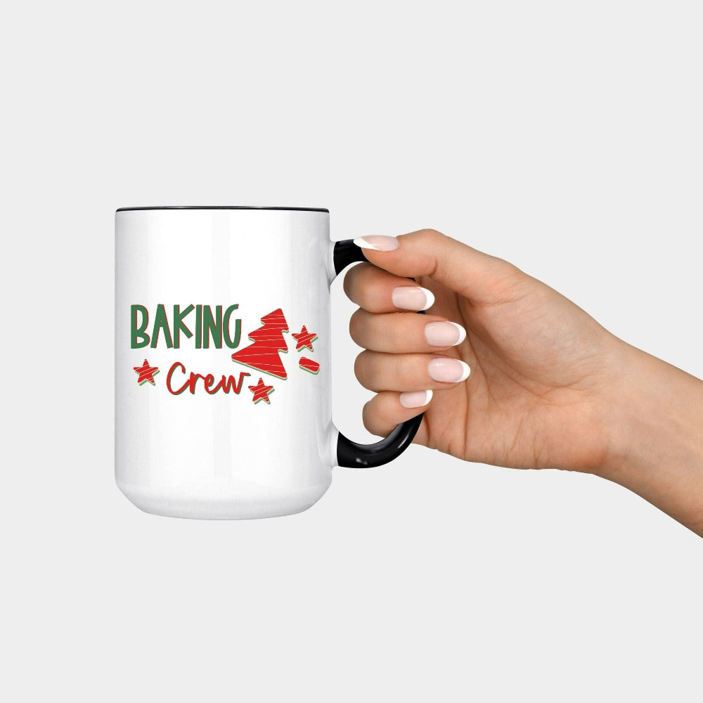 Christmas Coffee Mug, Funny Christmas Gifts for Baker, Xmas Gift for Grandma, Baking Squad Xmas Stocking Stuffer, Winter Holiday Gift