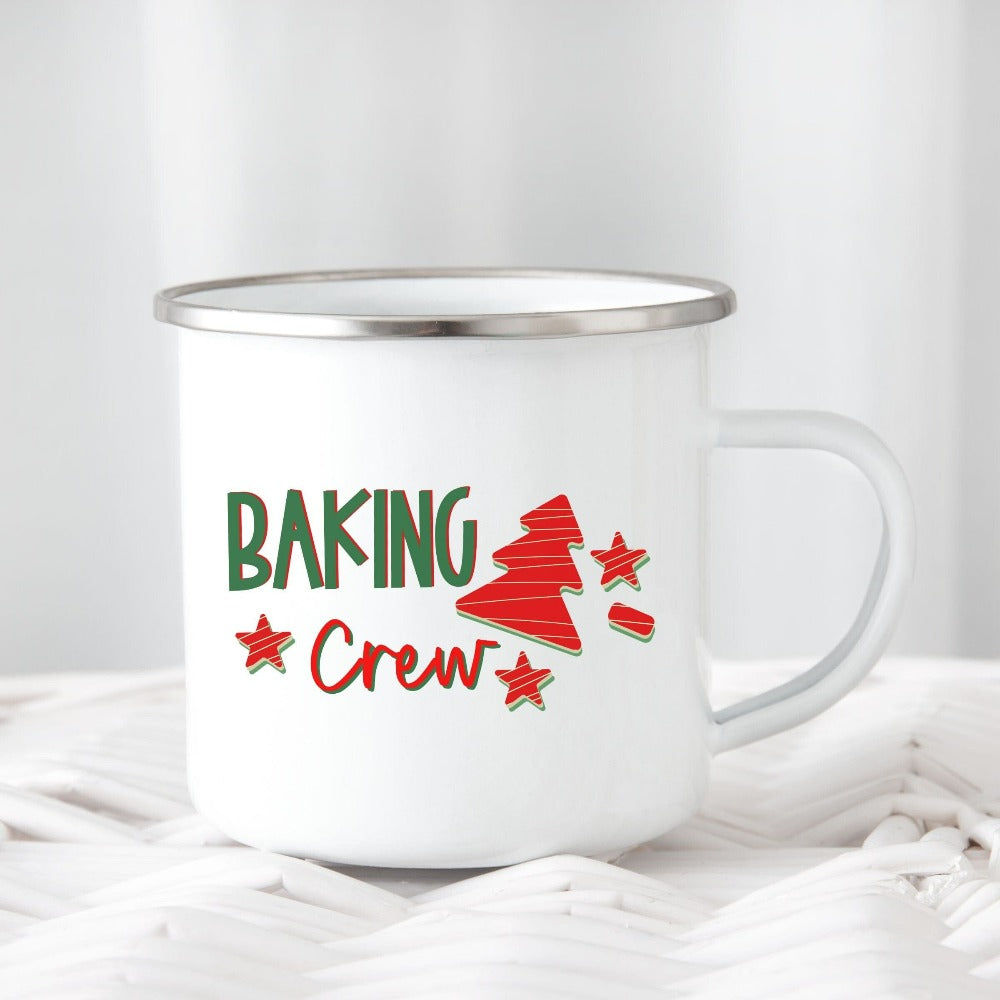 Christmas Coffee Mug, Funny Christmas Gifts for Baker, Xmas Gift for Grandma, Baking Squad Xmas Stocking Stuffer, Winter Holiday Gift