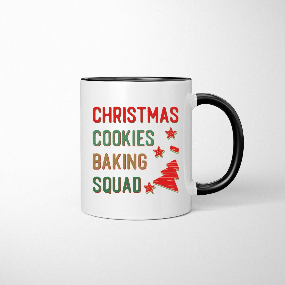 Christmas Coffee Mug, Funny Christmas Gifts for Baker, Xmas Gift for Grandma, Baking Squad Xmas Stocking Stuffer, Winter Holiday Gift
