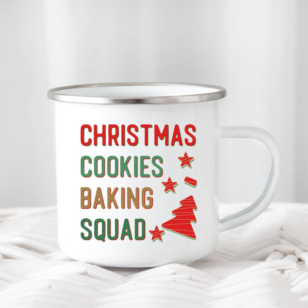 Christmas Coffee Mug, Funny Christmas Gifts for Baker, Xmas Gift for Grandma, Baking Squad Xmas Stocking Stuffer, Winter Holiday Gift 