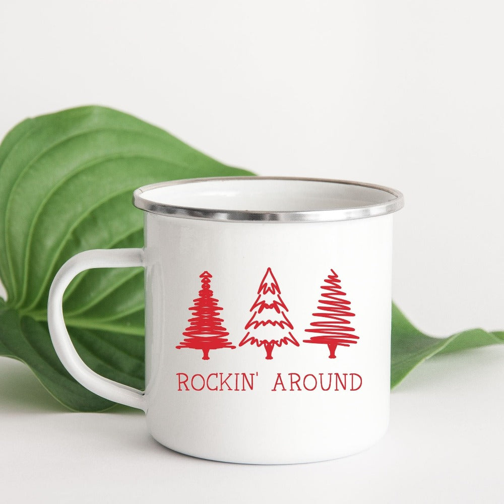Christmas Coffee Mug, Funny Holiday Gifts. Christmas Gifts, Christmas Tree Coffee Mug Present, Stocking Suffer Gifts, Campfire Winter Cup