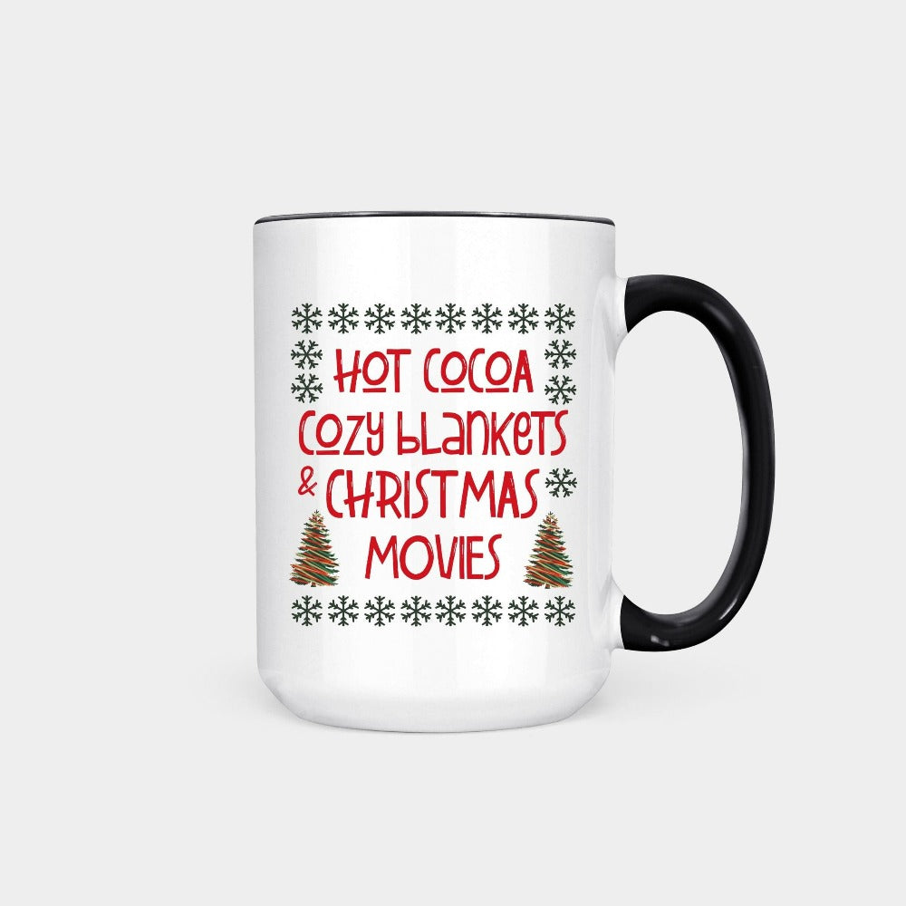 Christmas Coffee Mug, Winter Holiday Gifts, Xmas Gift Ideas, Hot Chocolate Mugs, Cute Christmas Santa Ho Ho Cups, Gift for Teacher, Christmas Mug