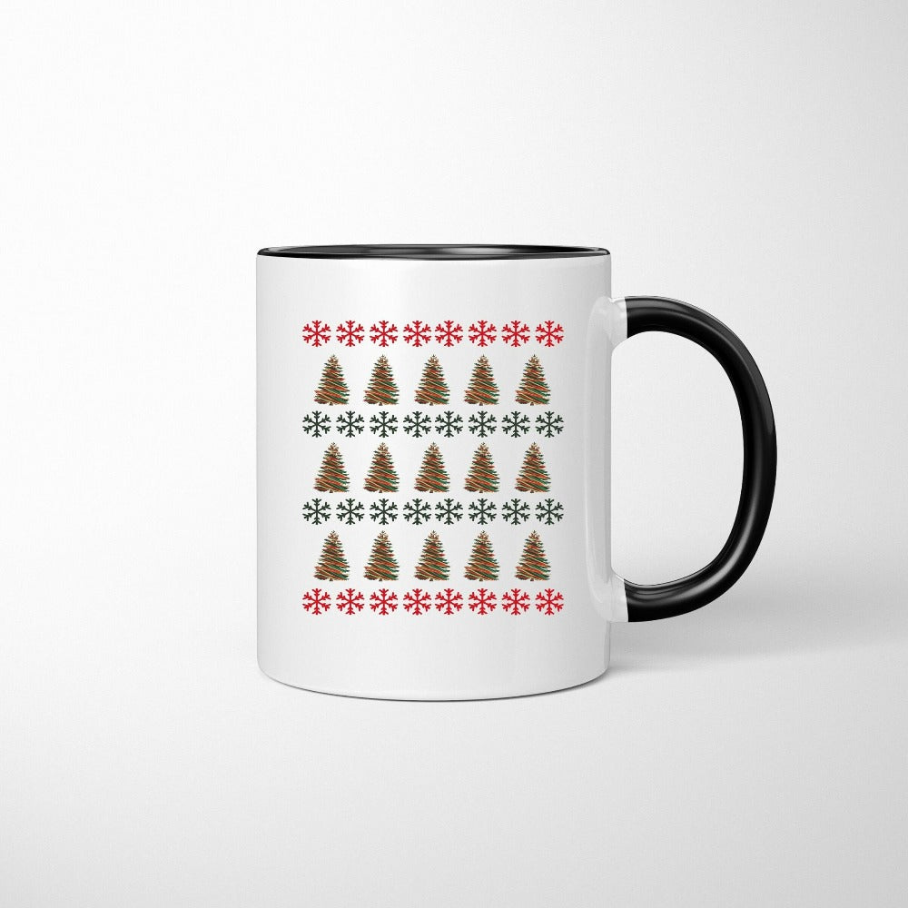 Christmas Coffee Mug, Winter Holiday Gifts, Xmas Gift Ideas, Hot Chocolate Mugs, Cute Christmas Santa Ho Ho Cups, Gift for Teacher