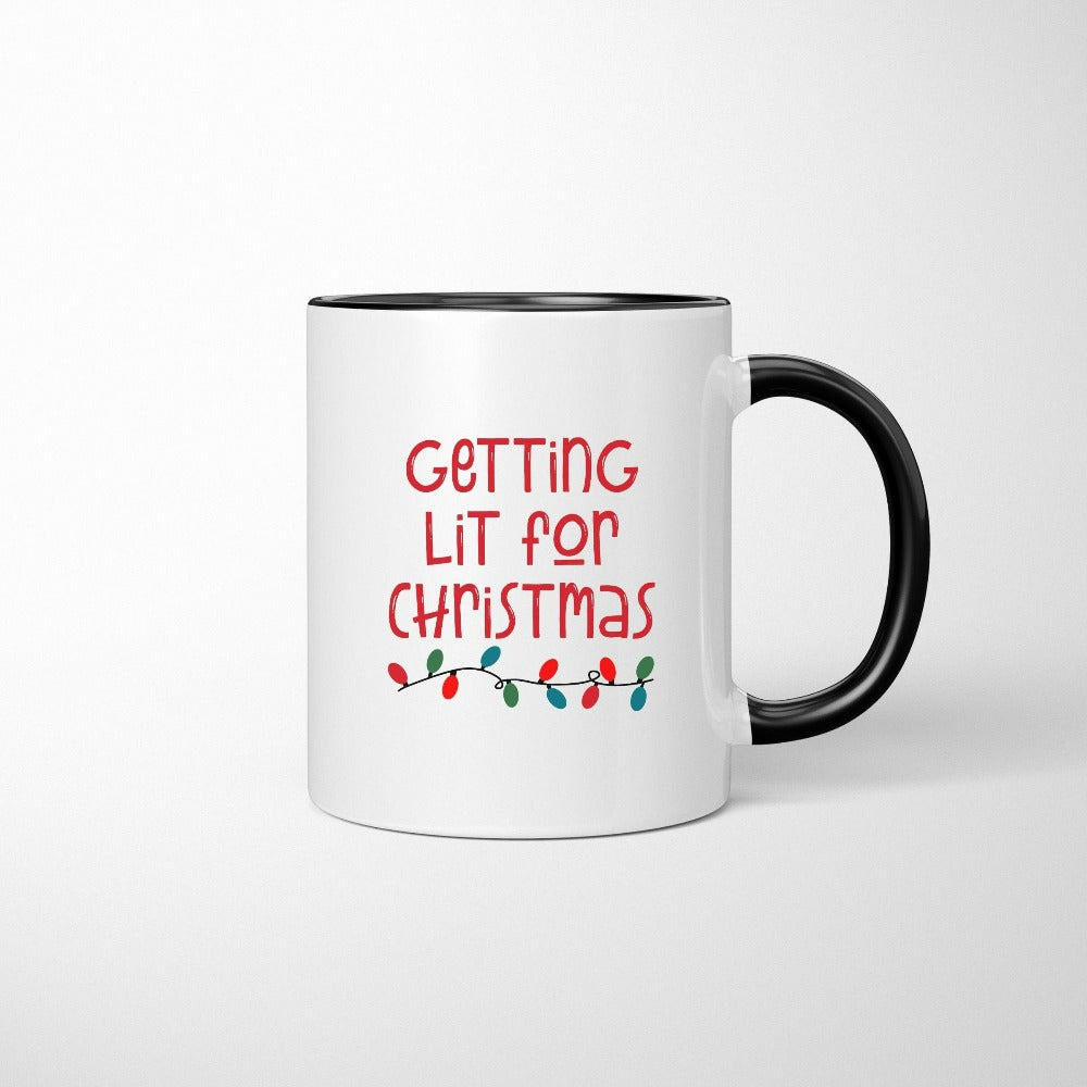 Christmas Coffee Mugs, Santa Ho Ho Gifts, Winter Holiday Gift for Teacher, Christmas Gift for Mom, Merry Christmas Hot Chocolate Mug, Xmas Cup