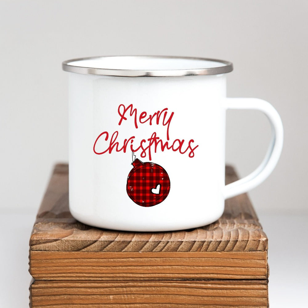 Christmas Coffee Mugs, Secret Santa Gifts, Winter Holiday Gift for Teacher, Christmas Gift for Mom, Merry Christmas Hot Chocolate Mug, Holiday Mug