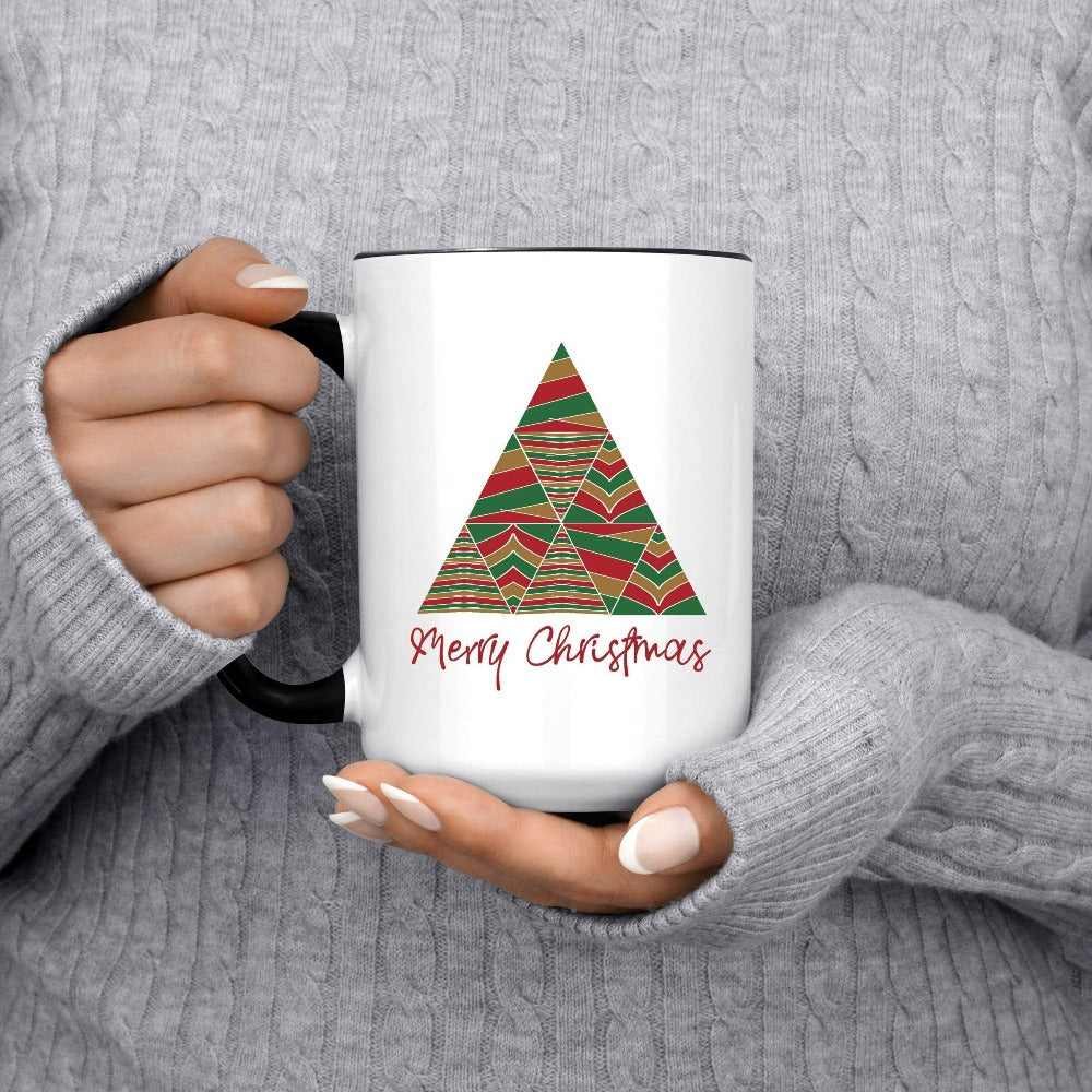 Christmas Coffee Mugs, Secret Santa Gifts, Winter Holiday Gift for Teacher, Christmas Gift for Mom, Merry Christmas Hot Chocolate Mug, Xmas Mug