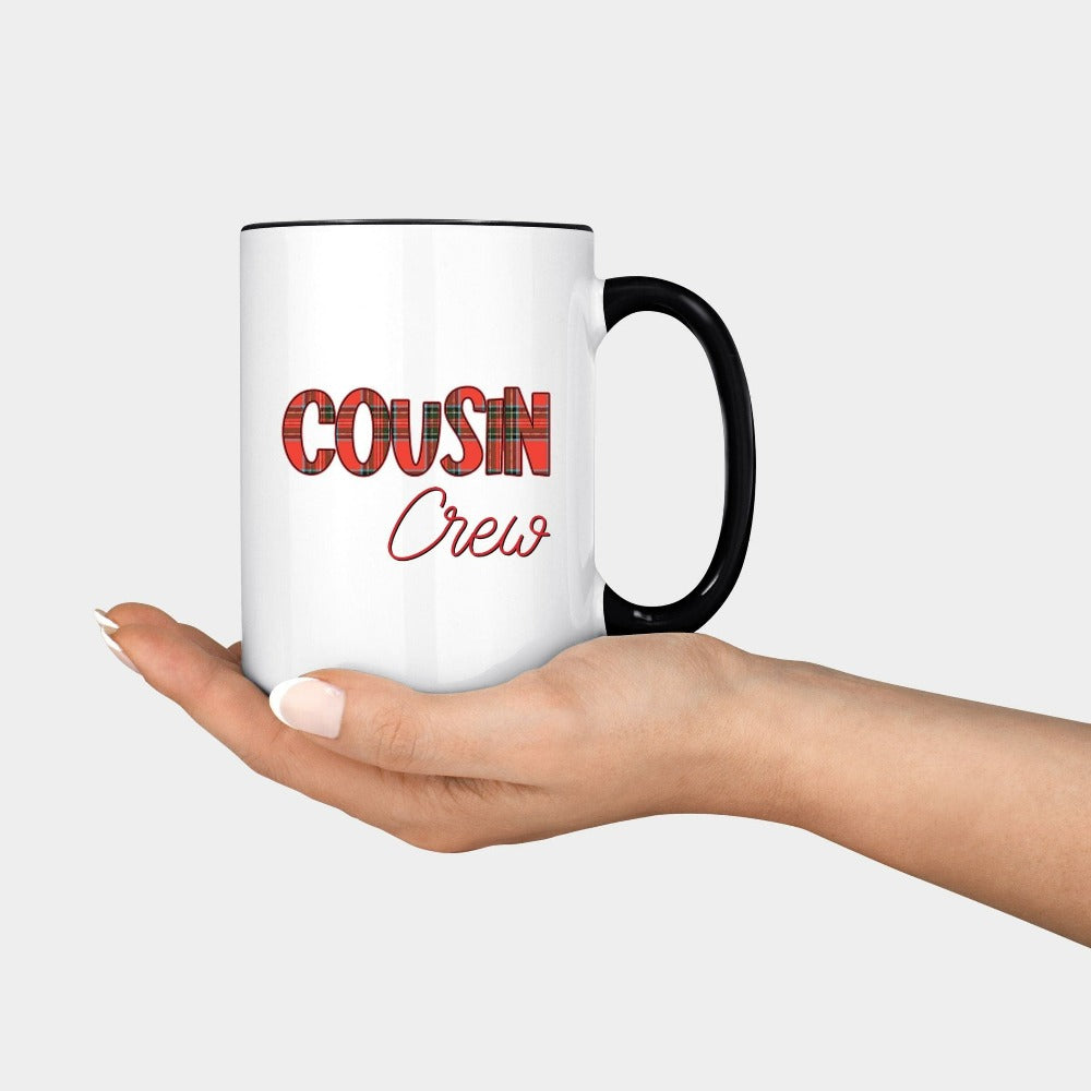 Christmas Cousin Mug, Cousin Crew Christmas Mug, Holiday Cup, Cousin Christmas Gift Exchange Ideas, Hot Chocolate Mug, Cute Xmas Cups, Winter Cup
