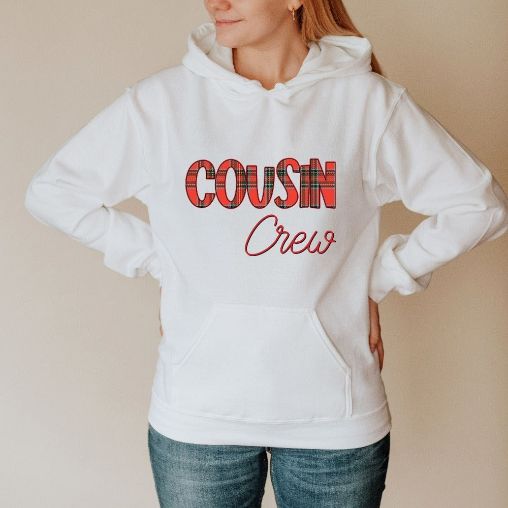 Christmas Crewneck Sweatshirt, Cousin Crew Christmas Present, Holiday Winter Sweater, Family Matching Christmas Vacation Shirt