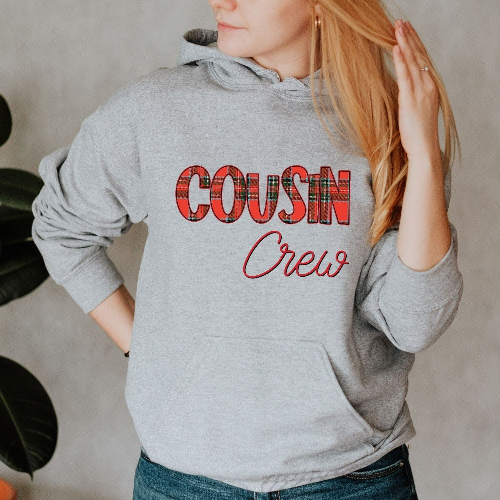 Christmas Crewneck Sweatshirt, Cousin Crew Christmas Present, Holiday Winter Sweater, Family Matching Christmas Vacation Shirt