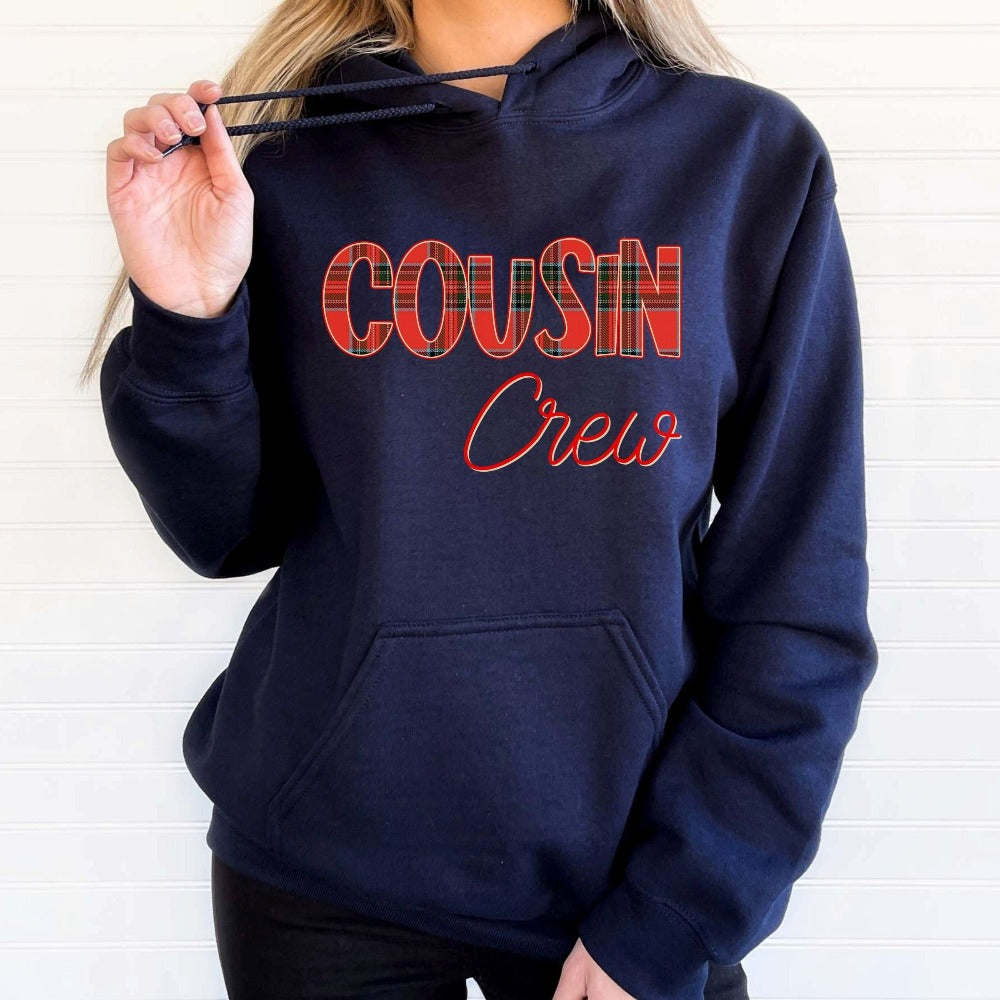 Christmas Crewneck Sweatshirt, Cousin Crew Christmas Present, Holiday Winter Sweater, Family Matching Christmas Vacation Shirt