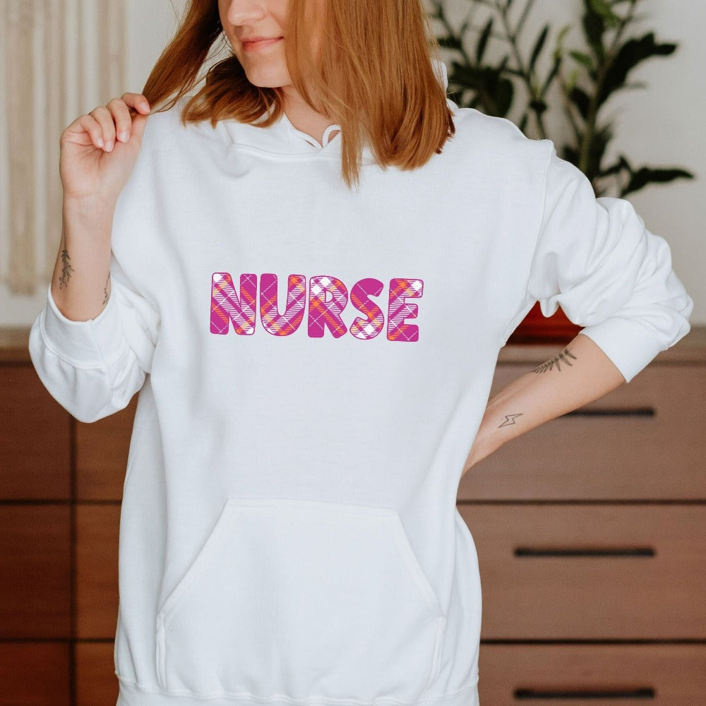 Christmas Crewneck Sweatshirt for Women, Nurse Christmas Sweaters, Holiday Sweatshirt for Nurses, Nurses Christmas Tops, Nurse Xmas Gifts