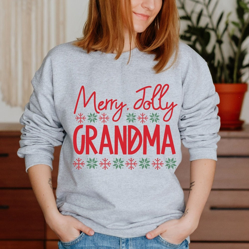 Merry Jolly Grandma Sweatshirt – Jonomea - Main Image