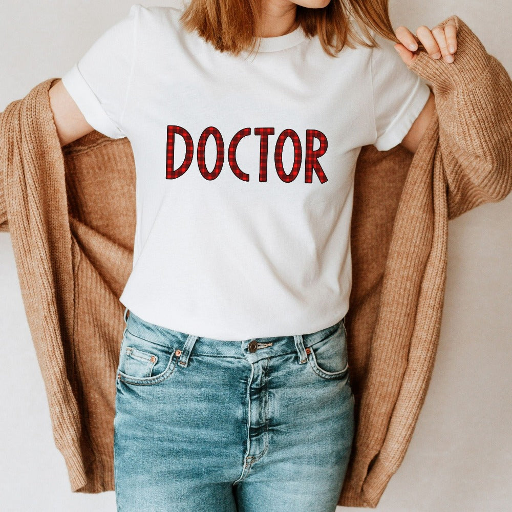 Christmas Doctor Shirt, Matching Christmas Party TShirt, Doctor Christmas Stocking, Holiday Gifts for Favorite Doctor, Medical Shirt