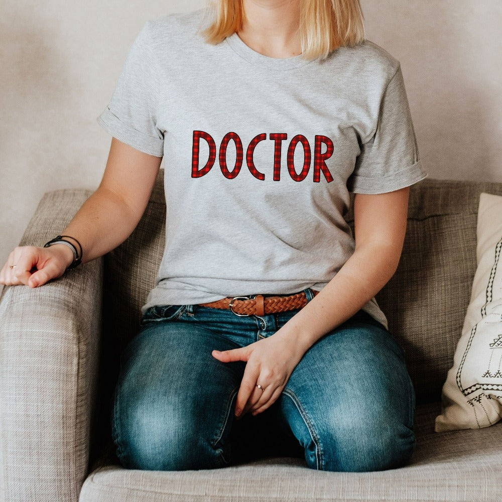 Christmas Doctor Shirt, Matching Christmas Party TShirt, Doctor Christmas Stocking, Holiday Gifts for Favorite Doctor, Medical Shirt