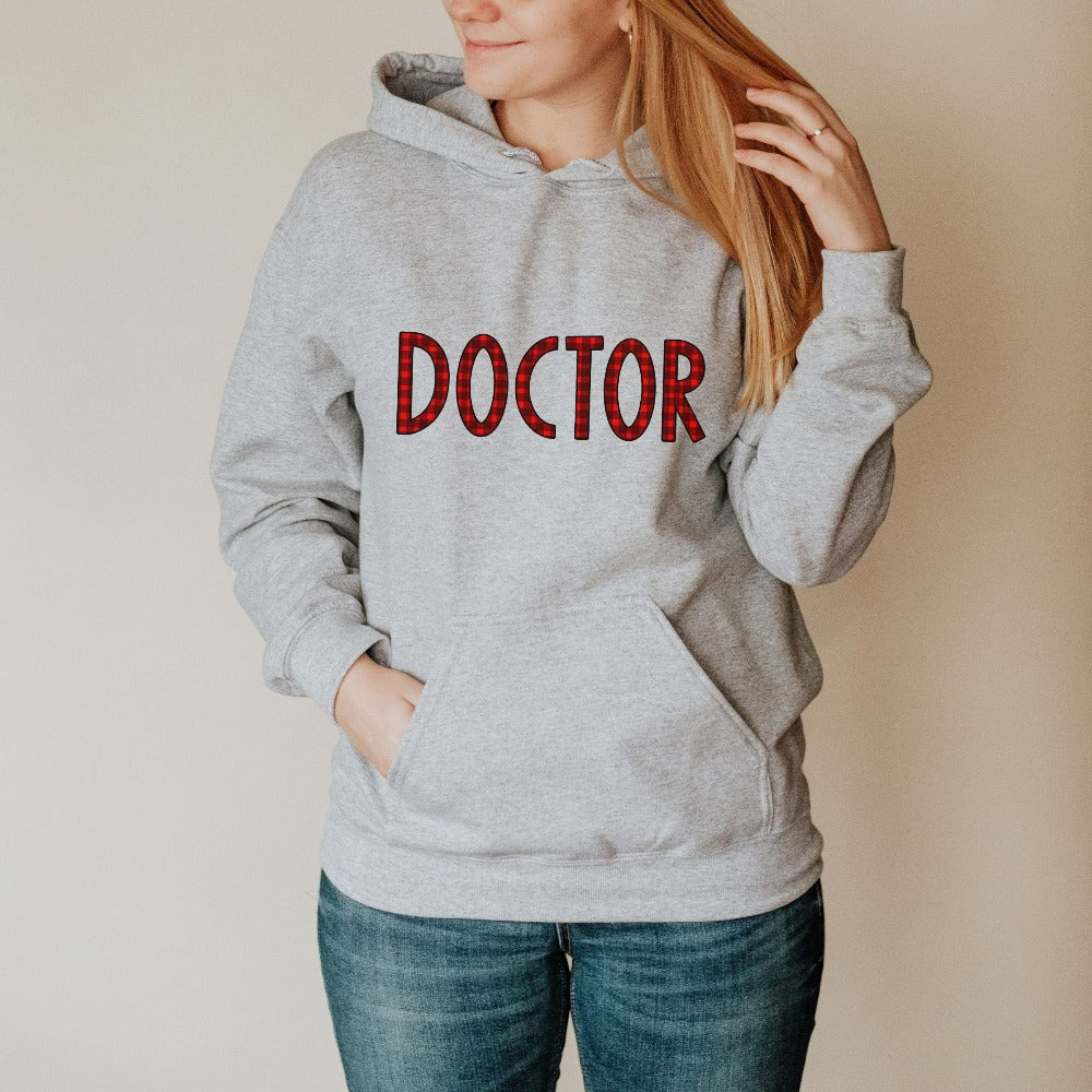Christmas Doctor Sweatshirt, Cute Holiday Sweater for Medical Student Graduate, Doctor Crew Christmas Party Shirt, Doctor Xmas Gifts