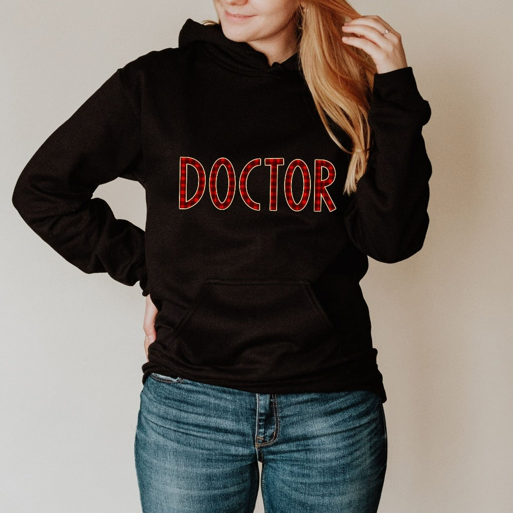 Christmas Doctor Sweatshirt, Cute Holiday Sweater for Medical Student Graduate, Doctor Crew Christmas Party Shirt, Doctor Xmas Gifts