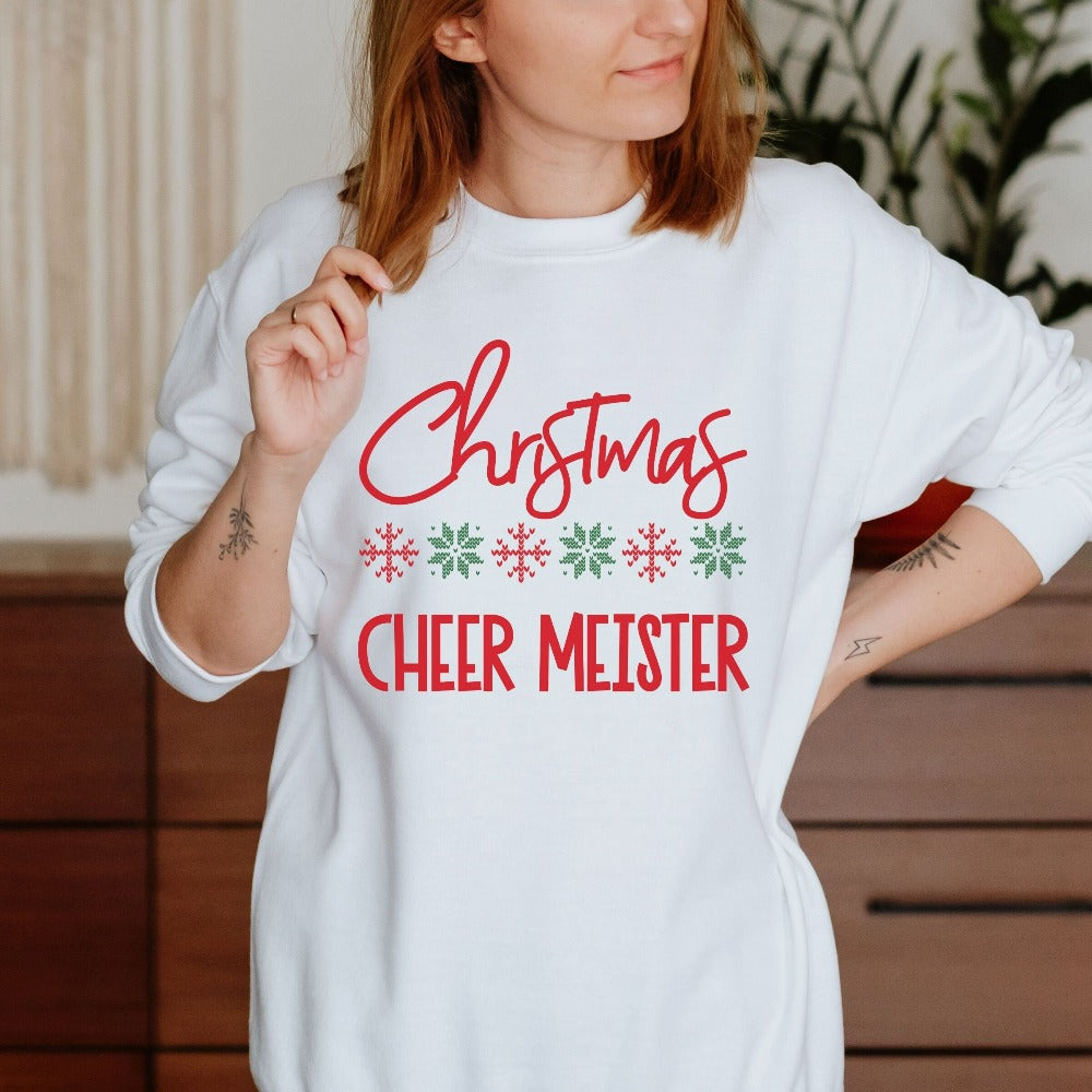 Christmas Snowflakes Cheer Meister Sweatshirt