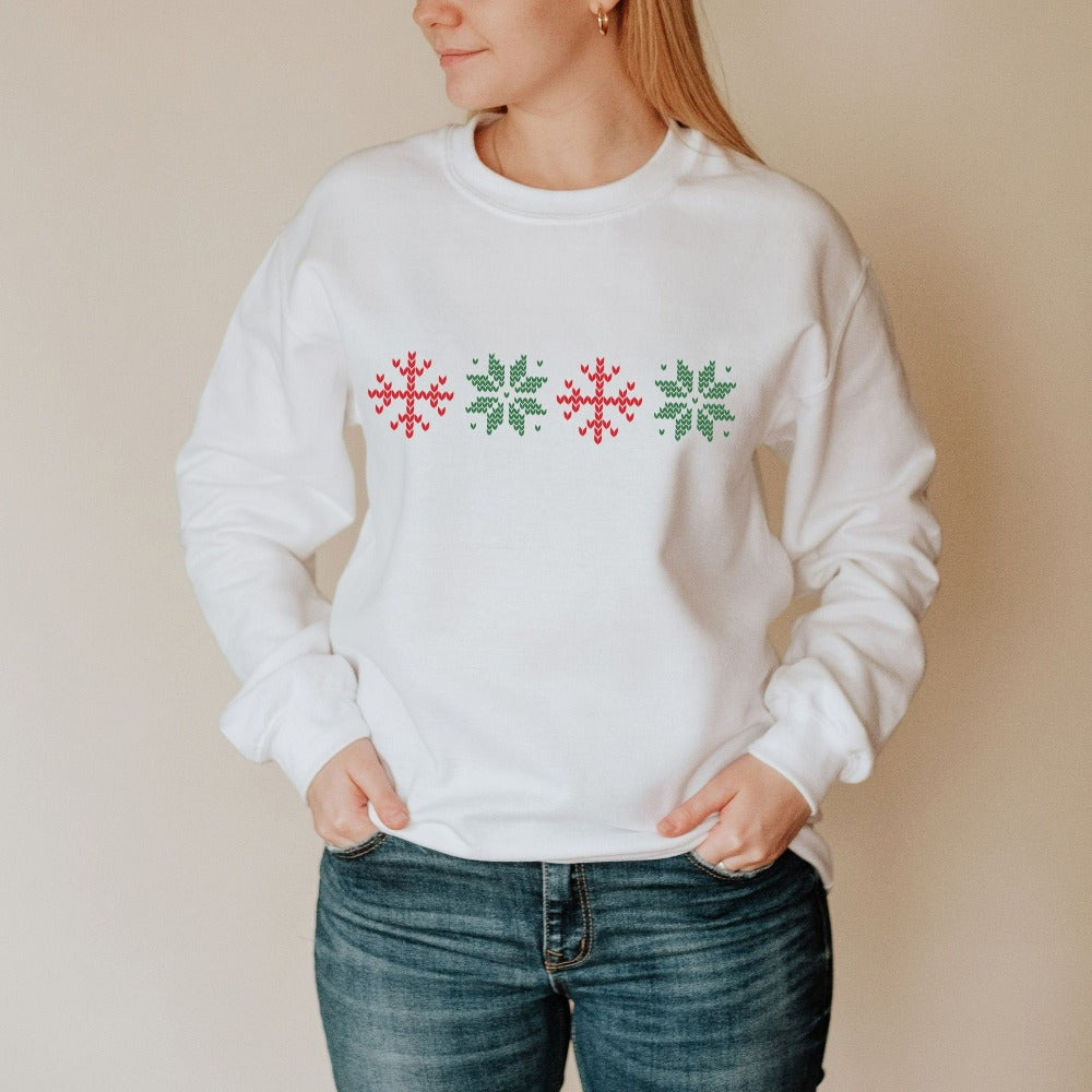 Christmas Family Sweatshirt, Winter Lover Sweater, Christmas Pajamas, Matching Christmas Top for Crew Group, Christmas Sweatshirts