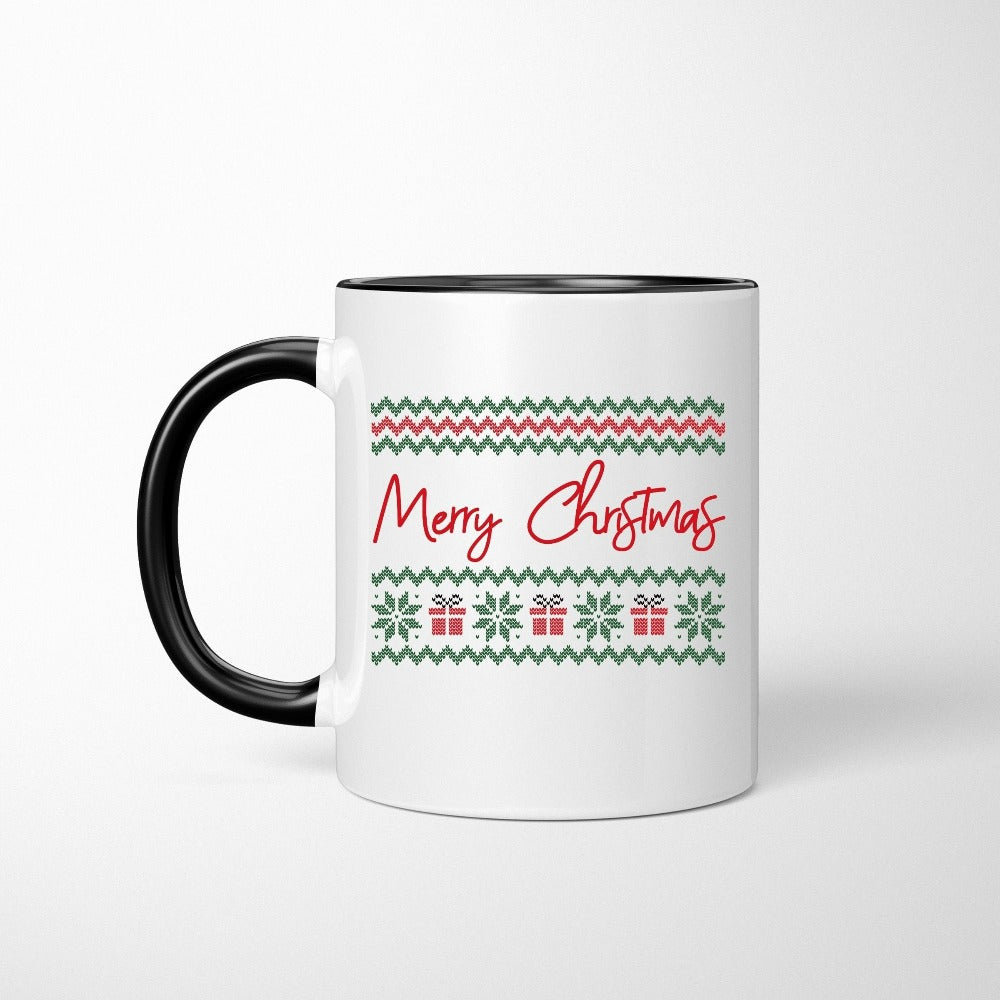 Christmas Gift Ideas, Family Christmas Mug, Winter Holiday Cups, Christmas Coffee Mug for Mom Wife, Hot Chocolate Mug, Festive Xmas Present