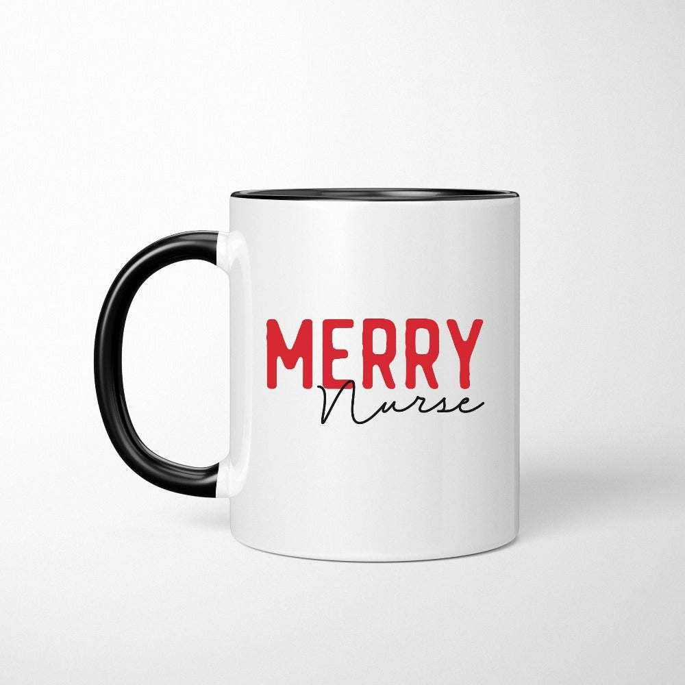 Christmas Gifts, Holiday Mug for Nurses, Campfire Cup Ideas, Nurse Christmas Mug, Happy Holiday Season Gift, Cute Xmas Greetings Mug