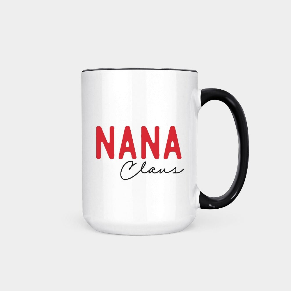Christmas Holiday Gifts, Christmas Family Coffee Mug, Merry Xmas Grandma, Grandmother Holiday Presents, Mimi Nana Hot Chocolate Mug, Christmas Mug