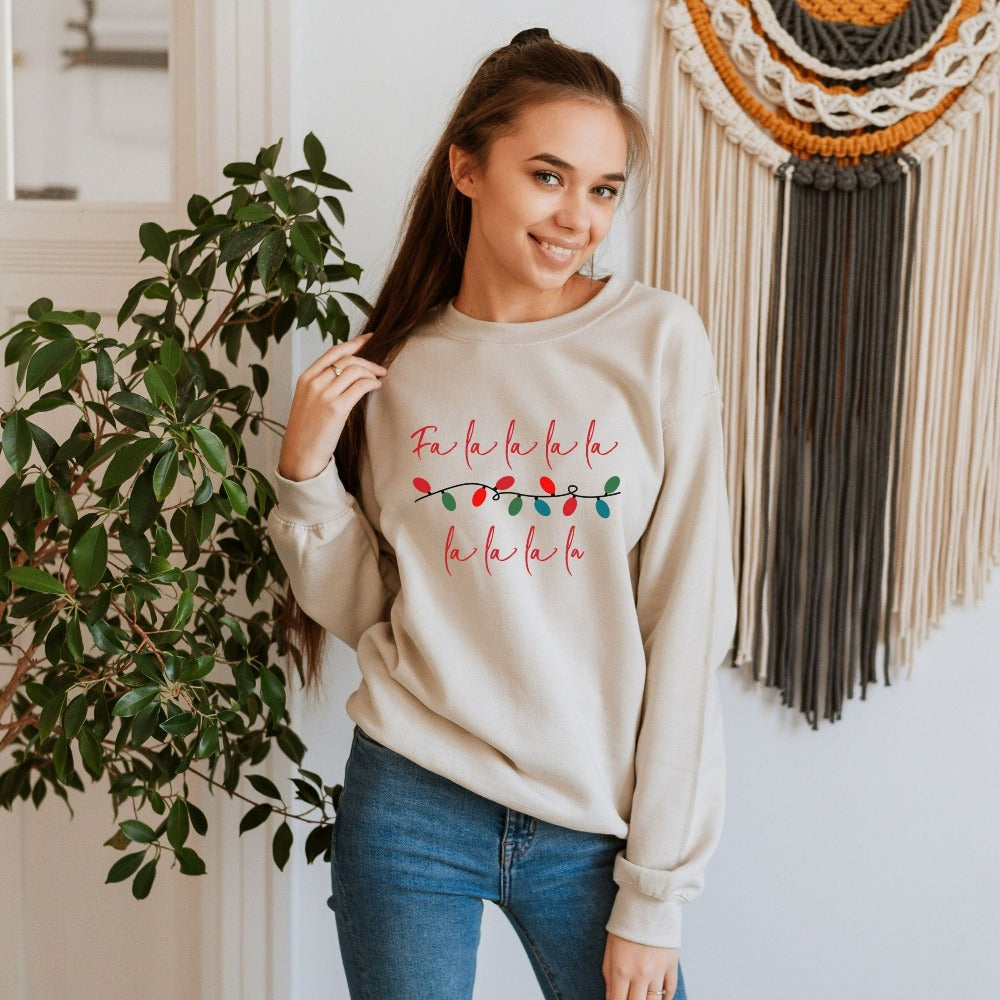 Christmas Holiday Sweatshirt for Women, Cute Winter Sweater, Merry Christmas Sweatshirts, Women's Xmas Pajamas, Mom Christmas Gifts 
